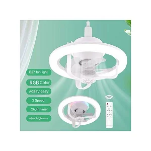 LED Aromatherapy Fan Light Bulb 360 Rotation