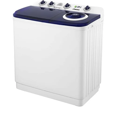 SPJ 15kg Twin Tub Washing Machine - Semi Automatic Washer &amp; Spin Dryer - White (5 Years Warranty)