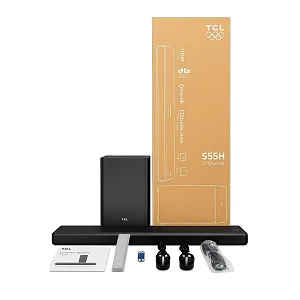 TCL S55H 2.1 Channel Soundbar 220W With Wireless Subwoofer, Dolby Atmos & Bluetooth
