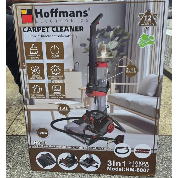 Hoffmans 3-in-1 Heavy-Duty Carpet Cleaner / Vacuum Cleaner HM-8807