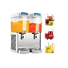 ADH 18L 2 Tap Cold Drink & Juice Dispenser - Commercial Beverage Machine - White