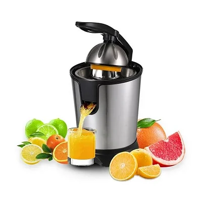 Electric Citrus Juicer for Lemon, Orange & Grapefruit – Stainless Steel Silver
