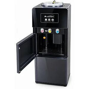 Blackark 3-Tap Water Dispenser with Fridge – Hot, Cold & Warm Water - Black