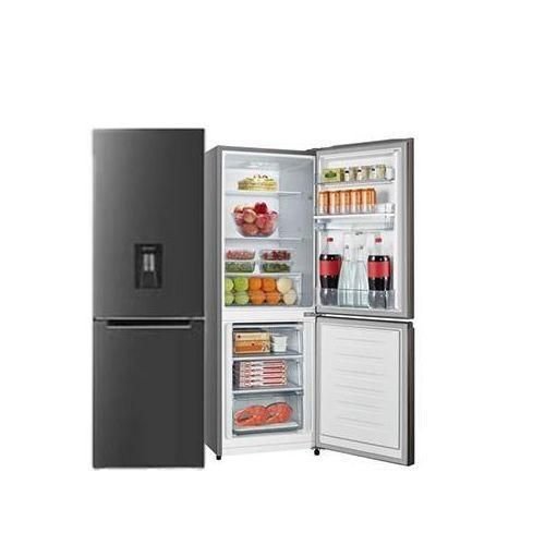 Chiq 340L Defrost Bottom freezer Refrigerator With Water Dispenser - Silver