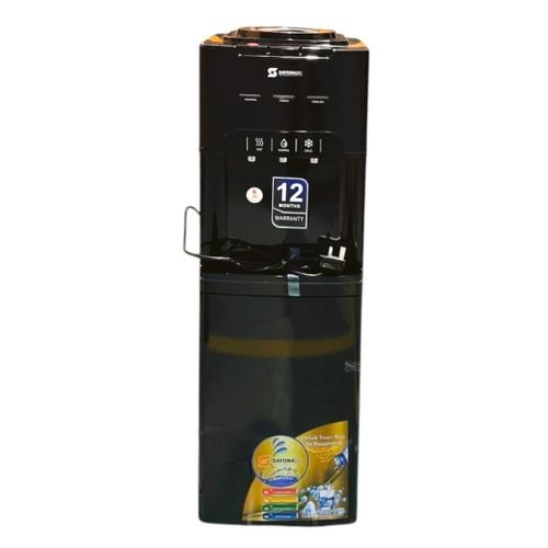 Sayona 3 taps Water Dispenser SWD-2468 Hot, Normal & Cold With Compressor -Black