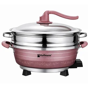Hoffmans 8L Micro Pressure Cooker Instant Heating Electric Cooking Pot – Black
