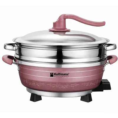 Hoffmans 8L Micro Pressure Cooker Instant Heating Electric Cooking Pot – Black