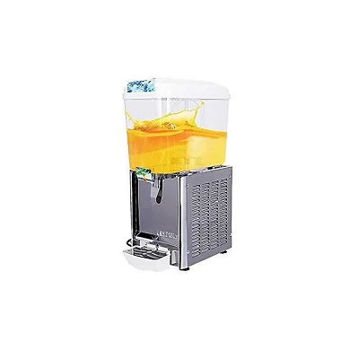ADH 18L Electric Cold Beverage &amp; Juice Dispenser - Single Tap - Silver