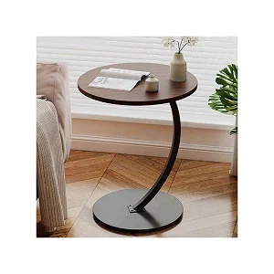 Round Sofa End Table for Living Room, Bedroom & Office