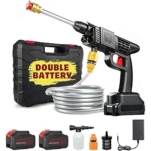 48V Cordless Pressure Washer Gun & Sprayer - 2 Batteries, Portable High-Pressure Cleaner