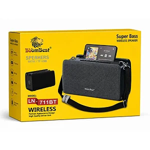 Boom Best N-711BT Bluetooth Portable Speaker – Rechargeable Wireless Speaker with Super Bass