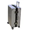 Medium Size Aluminum Frame Rolling Luggage Spinner Men Trolley Travel Suitcase