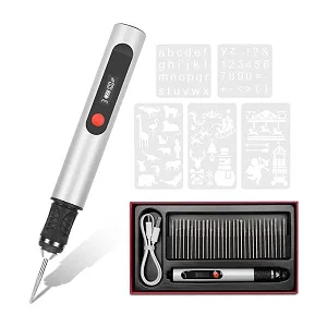 30-in-1 Cordless Electric Engraving Pen With Stencil Templates – Wood, Glass, Metal & Crafts