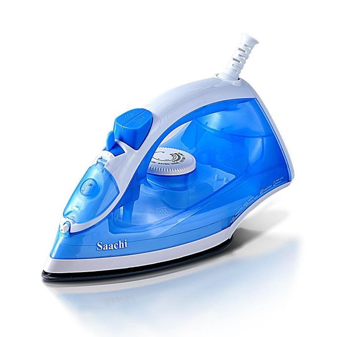 Saachi Electric Steam Iron with Nonstick Plate - Multicolor