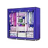 3 Column Steel Cloth Wardrobe – Not Assembled, Multicolor