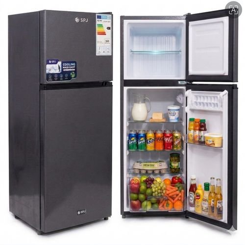 SPJ 149L Double Door Refrigerator / Fridge - Dark Grey