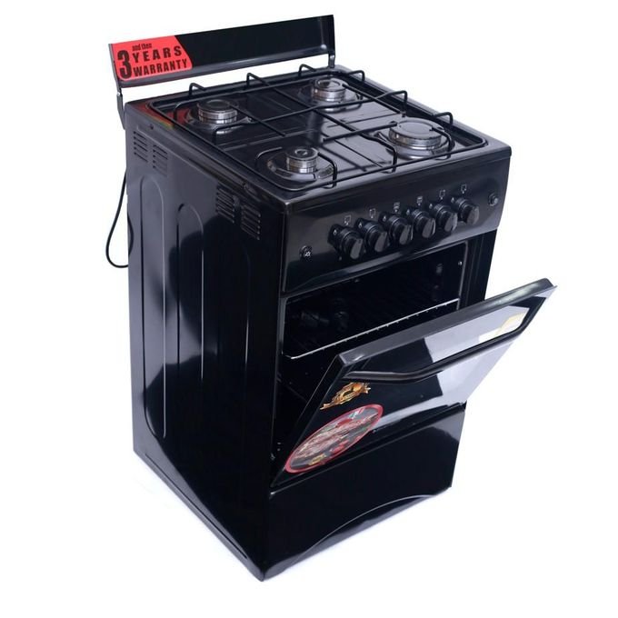 Blueflame 50cm X 50cm Full Gas Upright Standing Cooker C5040G-B ( Made In Turkey ) - Black (3YR WRNTY)