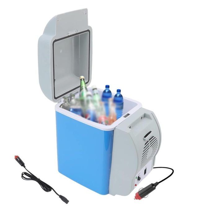 7.5L Plug In Car cooler/ Car fridge - Blue/ White