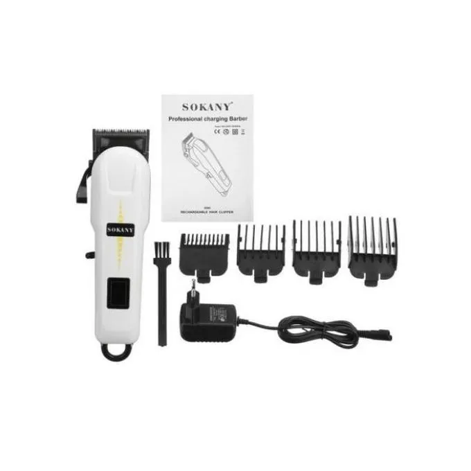 Sokany Electric Rechargeable Hair Shaving Machine-White