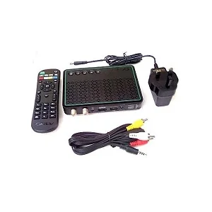 Gotv Decorder Remote Adaptor Banana Pins Free Batteries-Black