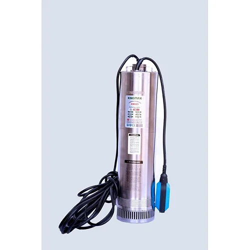 King Max 43 Metre / 142 Feet Head Electrical Lower Sucker Submersible Water Pump with Float Switch and Control Box