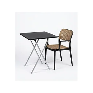 Foldable Outdoor Garden Table with Chair – Portable Camping, Patio & Picnic Set