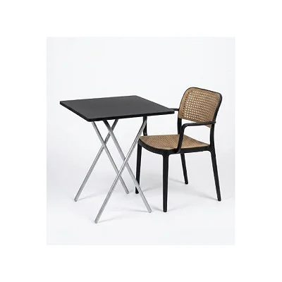 Foldable Outdoor Garden Table with Chair – Portable Camping, Patio & Picnic Set