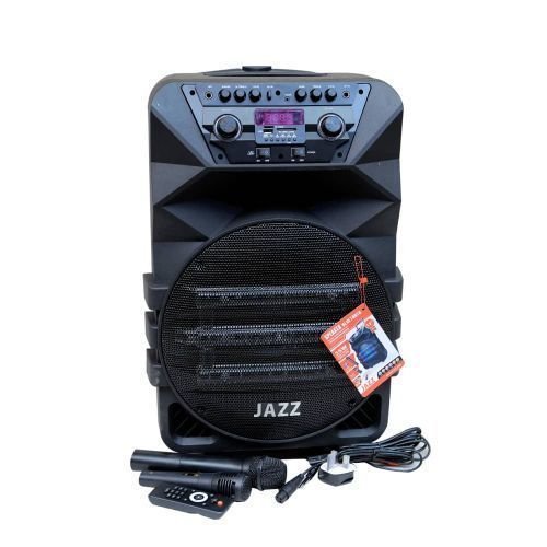 Jazz Dual 12" Amplified Public Address Speaker Rechargeable-Black