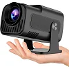 HY320 Mini Portable Projector – 5G WiFi Smart Home Theater Projector – Black