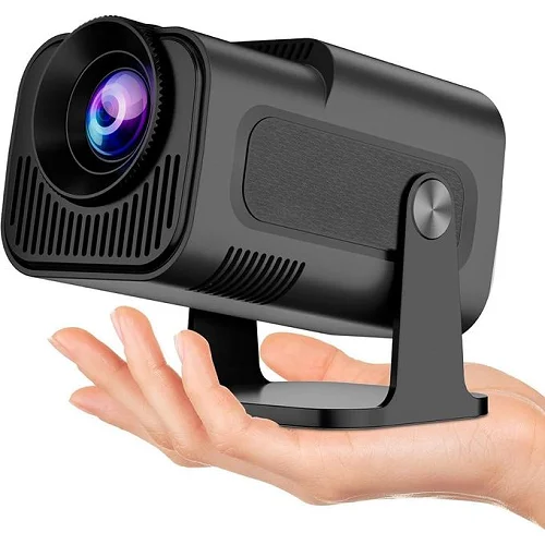 HY320 Mini Portable Projector – 5G WiFi Smart Home Theater Projector – Black