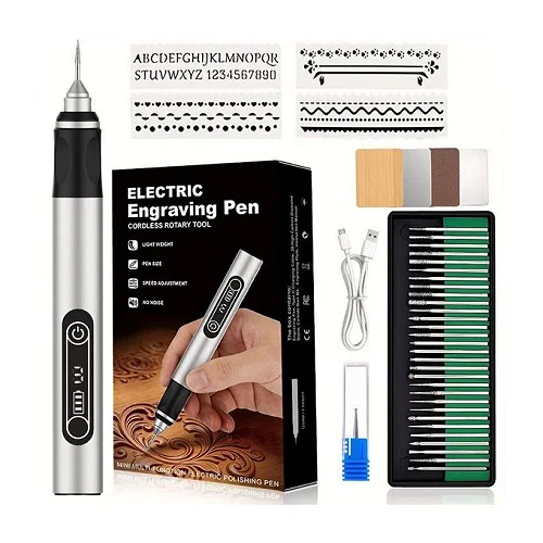Rechargeable Engraving Pen 30-in-1 Cordless Rotary Tool Kit with LCD Display