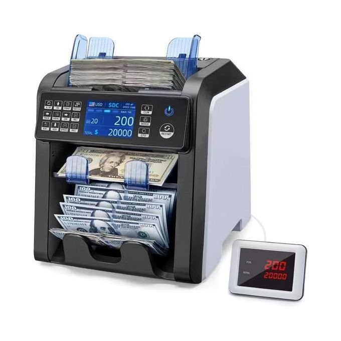 AL-950 Dual CIS Banknote Sorter Fitness Mix Value Money Counter Counterfeit Bill Counter With IR/UV/MG/IMAGE Detection function