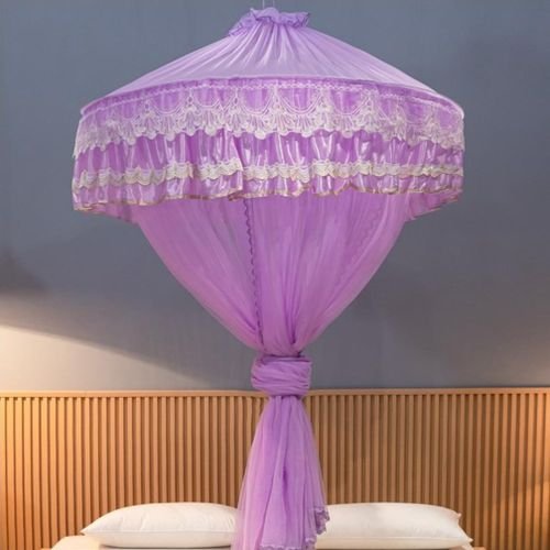 6*6 Super round luxurious mosquito net- pink