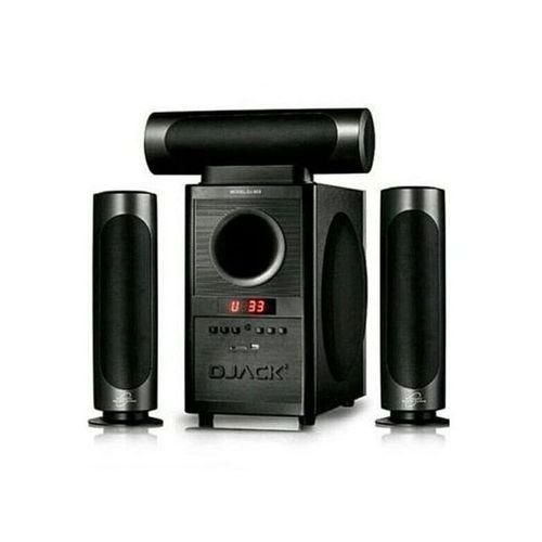 Djack 3.1 X-Bass, AC&DC Bluetooth Home Theatre Multimedia Speaker System with FM Radio, USB & SD Ports - Black