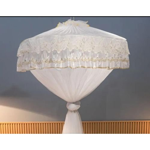 6*6 Super round luxurious mosquito net- Cream