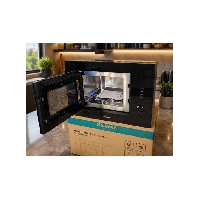 Hisense 25L Built-In Microwave Oven HB25MOBX7 – 900W Grill, Touch Control