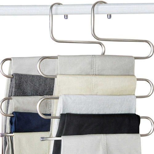 1Pc of Trouser Steel Hanger/Pants Hanger - Silver
