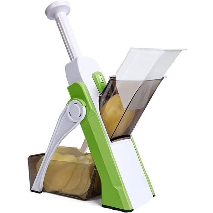 All In 1 Multi-Purpose Mandoline Slicer, Chopper, Dicer Ideal For Vegetable & Fruits Chopper Cutter With Stainless Steel Blade