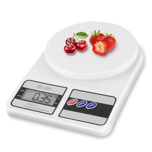 10kg/1g Kitchen Scale For Cooking Baking with Accurate LCD Display - White