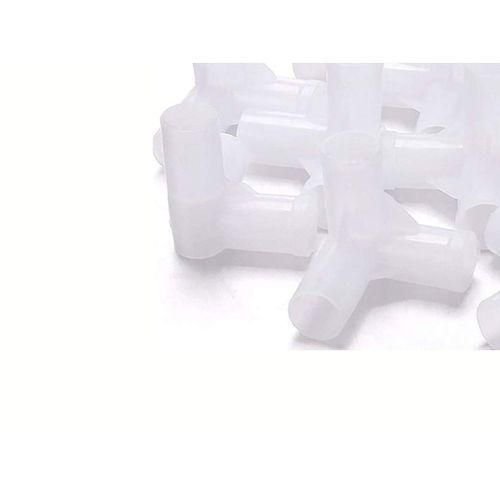A Pack Of 48 Plastic Joints For 3 Column Wooden Wardrobes, White