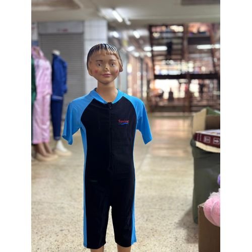 Kids swimsuit with a cap ( 5 - 12 years)  - Multi color prints