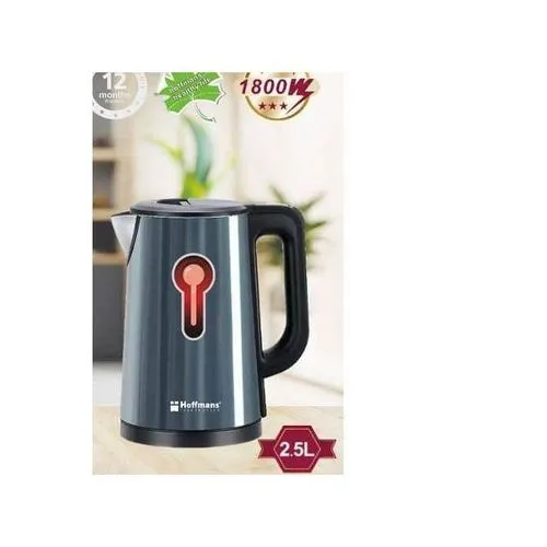 Hoffmans HM-2539 2.3L Electric Heat Kettle, Silver