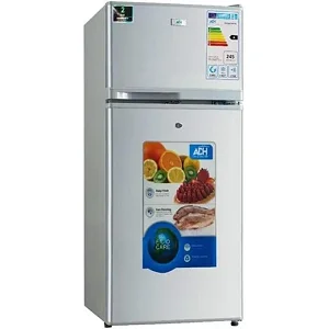 ADH 108 Litres Double Door Refrigerator – Silver/Grey Compact Fridge & Freezer