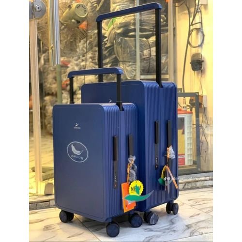 Leaves King Black Wide handle Suitcase - 2set