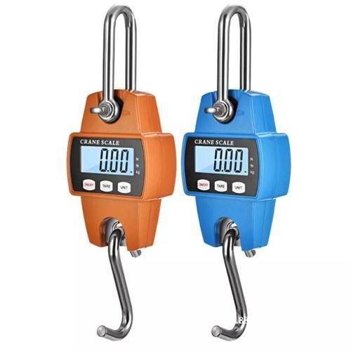 Crane 300 Kgs / 300kg Cast Iron Digital Weighing Scale With Clear Digital Screen-Orange Blue