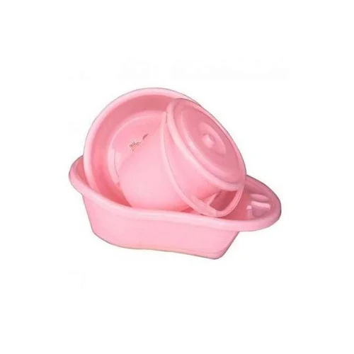 Baby Bath Basin, Basin &amp; Bucket Set – Pink