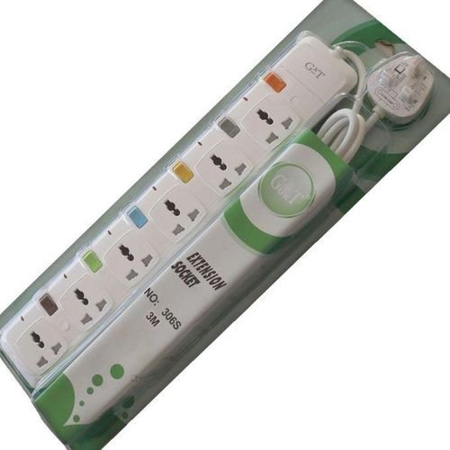 G & T Extension Socket With Fuse Plug Protector 13A For Washing machines, Fridges