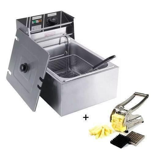 Electric deep fryer 6L single with chips cutter