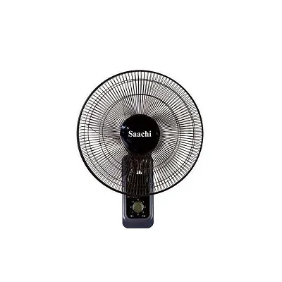 Saachi 16 Inch Wall Mount Fan With Powerful Wind Blades -Black