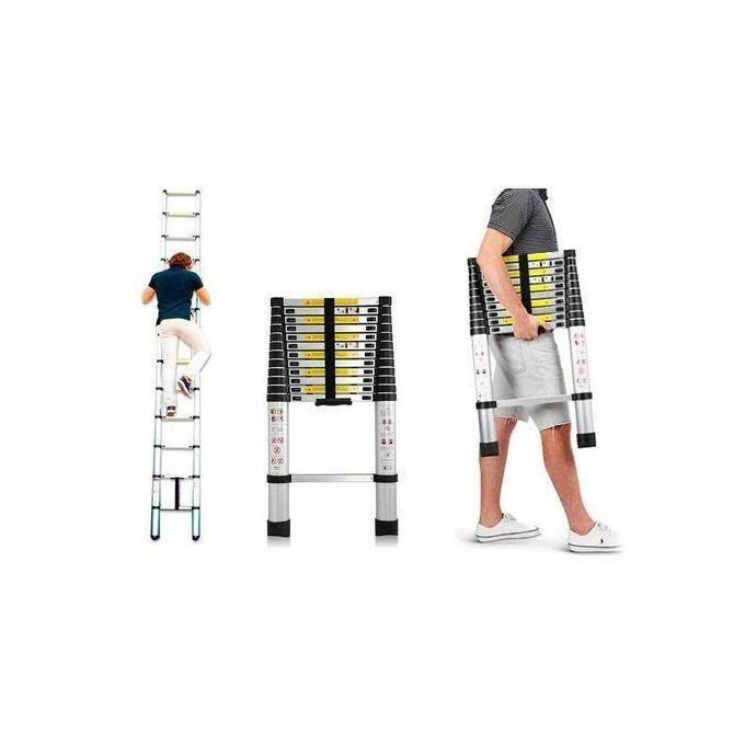 4.1m Aluminum Telescopic Extension Ladder – Multicolor
